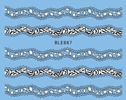 NAIL ART - WATER TRANSFER - LACE