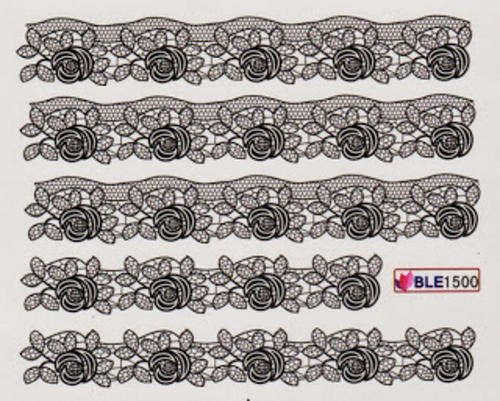 NAIL ART - WATER TRANSFER - LACE