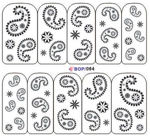 NAIL ART - WATER TRANSFER - PATTERN