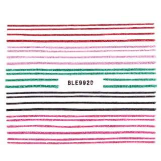 NAIL ART - GLITTER - STICKER - LINES