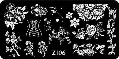 NAIL ART IMAGE STAMPING PLATE (ZJ-SERIES)