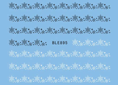 NAIL ART - WATER TRANSFER - SNOWFLAKE