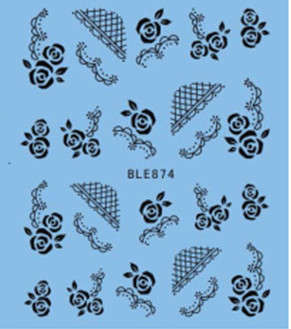 NAIL ART - WATER TRANSFER - LACE
