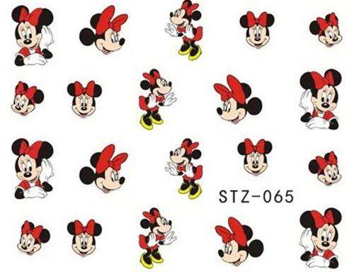 NAIL ART - WATER TRANSFER - MINNIE MOUSE