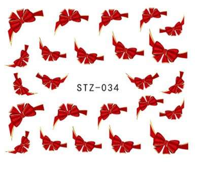 NAIL ART - WATER TRANSFER - BOWS