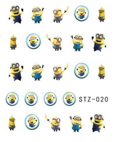 NAIL ART - WATER TRANSFER - MINION