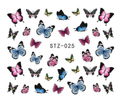 NAIL ART - WATER TRANSFER - BUTTERFLY