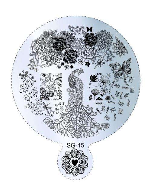 NAIL ART IMAGE STAMPING PLATE (SG-SERIES)