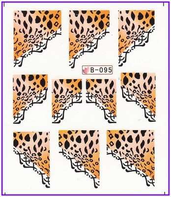 NAIL ART - WATER TRANSFER - TIPS - PATTERN