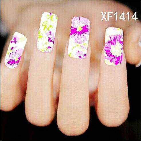 NAIL ART - WATER TRANSFER - FLOWERS