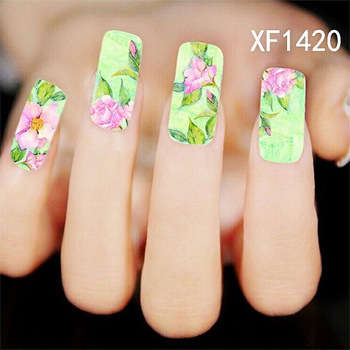 NAIL ART - WATER TRANSFER - FLOWERS
