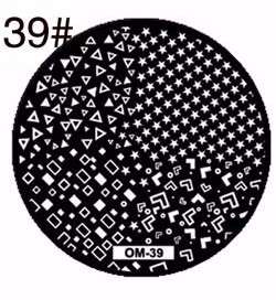 NAIL ART IMAGE STAMPING PLATE (OM-SERIES)