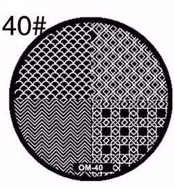 NAIL ART IMAGE STAMPING PLATE (OM-SERIES)