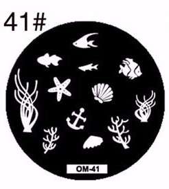 NAIL ART IMAGE STAMPING PLATE (OM-SERIES)