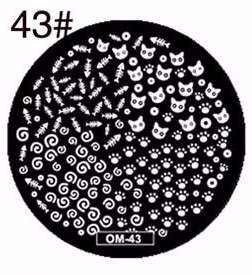 NAIL ART: NAIL ART CAT, PAWS IMAGE STAMPING PLATE (OM-SERIES) ***SALE***
