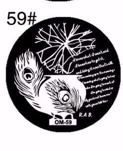 NAIL ART IMAGE STAMPING PLATE (OM-SERIES)