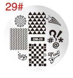 NAIL ART IMAGE STAMPING PLATE (OM-SERIES)