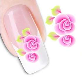 NAIL ART - WATER TRANSFER - FLOWERS