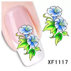 NAIL ART - WATER TRANSFER - FLOWERS