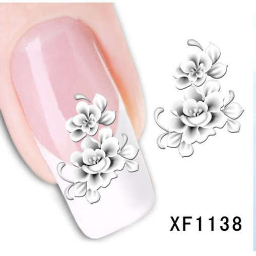 NAIL ART - WATER TRANSFER - FLOWERS