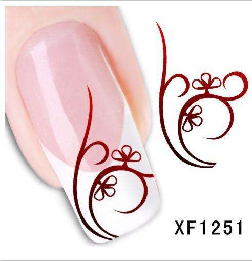 NAIL ART - WATER TRANSFER - FLOWERS