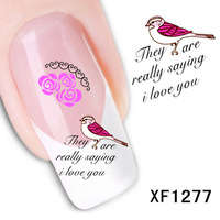 NAIL ART - WATER TRANSFER - BIRDS