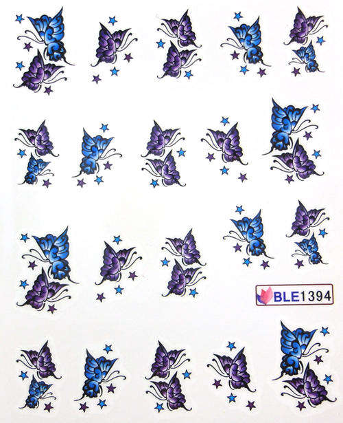 NAIL ART - WATER TRANSFER - BUTTERFLY