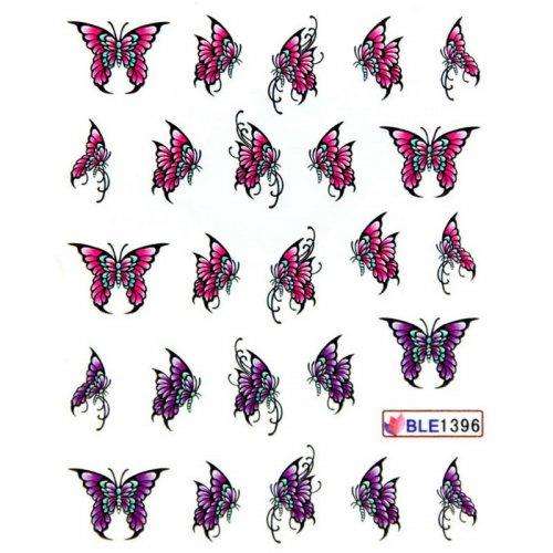 NAIL ART - WATER TRANSFER - BUTTERFLY