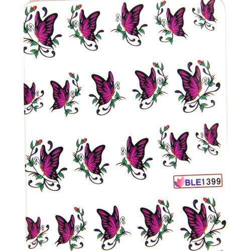 NAIL ART - WATER TRANSFER - BUTTERFLY
