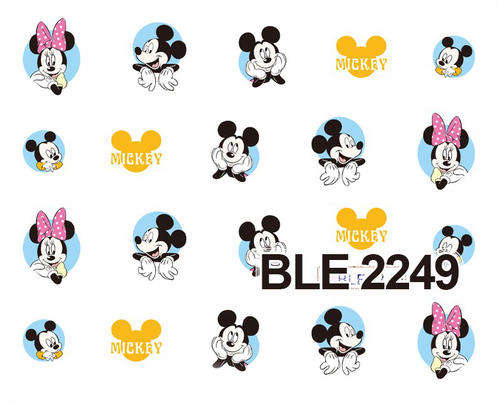 NAIL ART - WATER TRANSFER - MICKEY & MINNIE