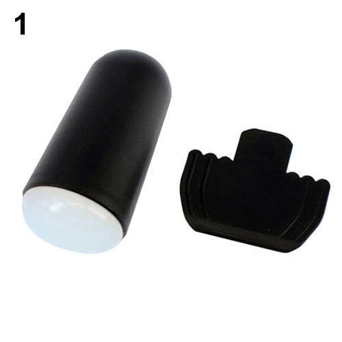 3 cm Nail Art Clear Head Stamper - Black