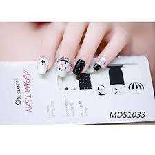 NAIL ART - INSTANT MANICURE WRAP (MELODI SERIES) - BLACK & WHITE