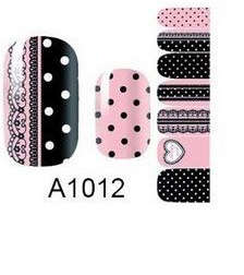 NAIL ART - INSTANT MANICURE WRAP (A SERIES) - DOTS & LACE