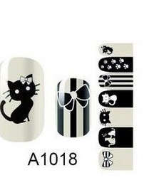 NAIL ART - INSTANT MANICURE WRAP (A SERIES) - CATS