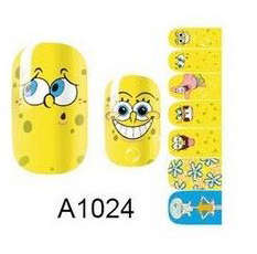 NAIL ART - INSTANT MANICURE WRAP (A SERIES) - SPONGEBOB