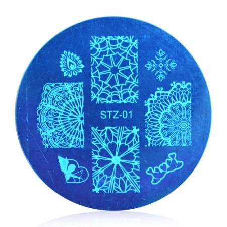 NAIL ART ROUND IMAGE STAMPING PLATE (STZ-SERIES)