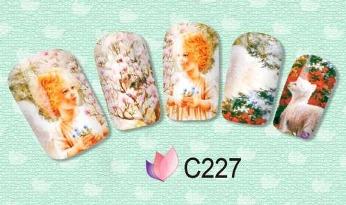 NAIL ART - WATER TRANSFER - ANGEL