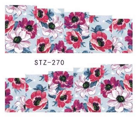 WATER TRANSFER NAIL ART DECAL - FLOWER