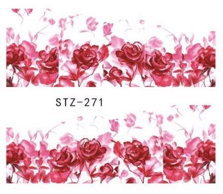 WATER TRANSFER NAIL ART DECAL - FLOWER
