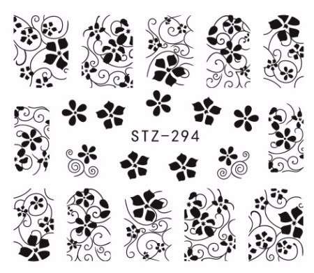 WATER TRANSFER NAIL ART DECAL - FLOWER