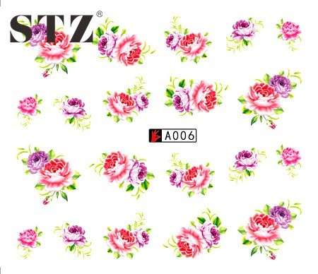 WATER TRANSFER NAIL ART DECAL - FLOWER