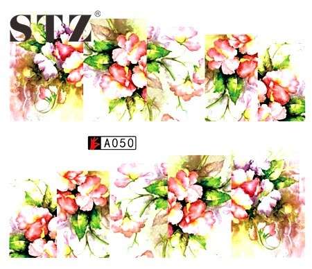 WATER TRANSFER NAIL ART DECAL - FLOWER