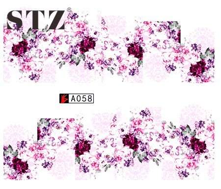 WATER TRANSFER NAIL ART DECAL - FLOWER
