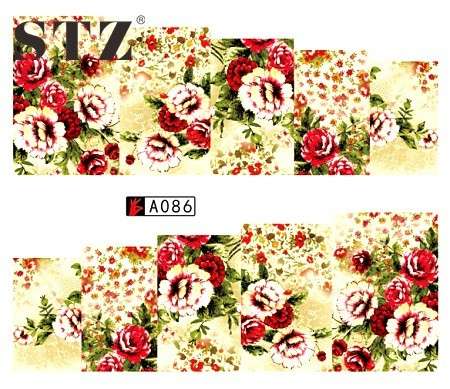 WATER TRANSFER NAIL ART DECAL - FLOWER