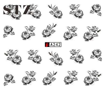 WATER TRANSFER NAIL ART DECAL - FLOWER