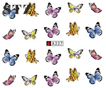 WATER TRANSFER NAIL ART DECAL - BUTTERFLY