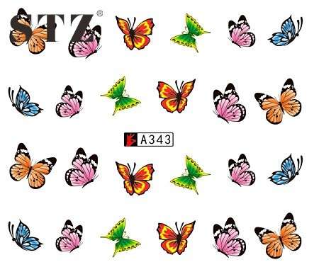 WATER TRANSFER NAIL ART DECAL - BUTTERFLY