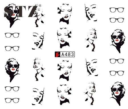 WATER TRANSFER NAIL ART DECAL - FACES