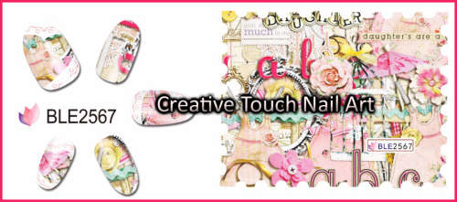 WATER TRANSFER NAIL ART DECAL - STAMP