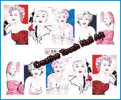 WATER TRANSFER NAIL ART DECAL - FACES